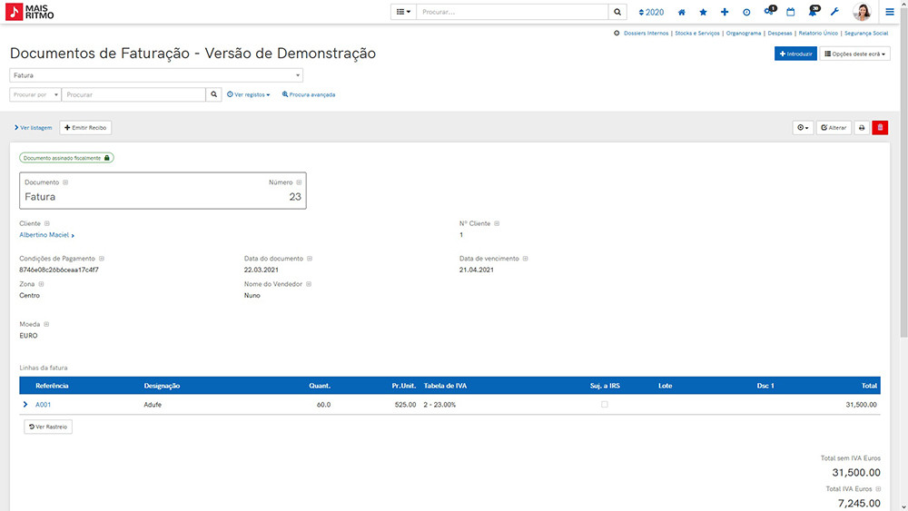 hc araujo solucao erp phc cs faturacao e gestao de recebimentos 1