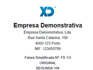XDretail Desenho Fatura A4